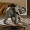 Accent Plus Home Decorative Realistic Happy Elephant Figurine